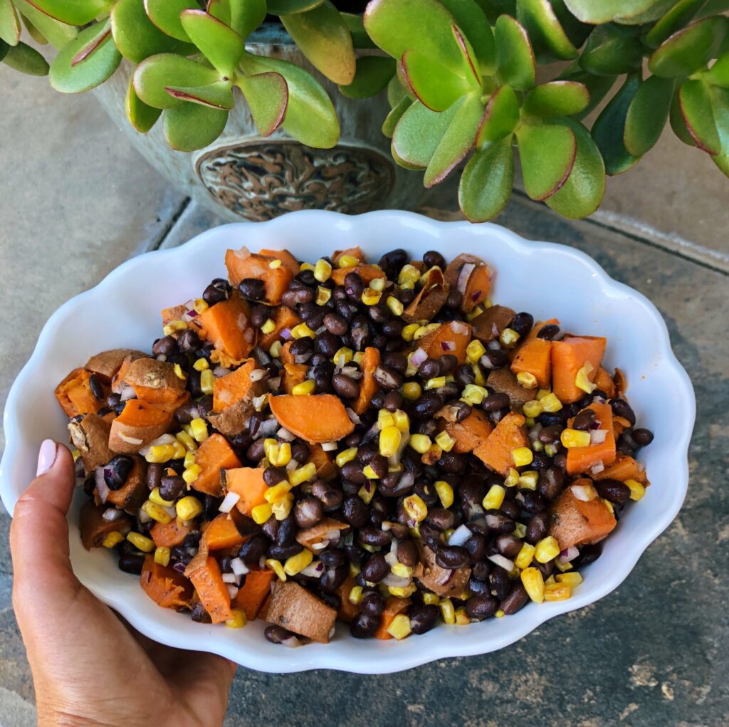Sweet Potato & Black Bean Salad Integrative Steps