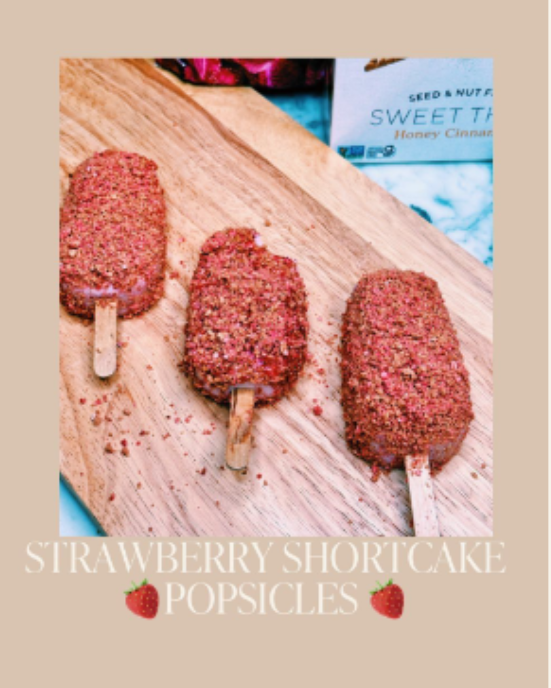 strawberry shortcake bar ice cream strawberry shortcake popsicles